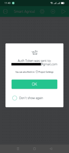 Blynk initial configuration