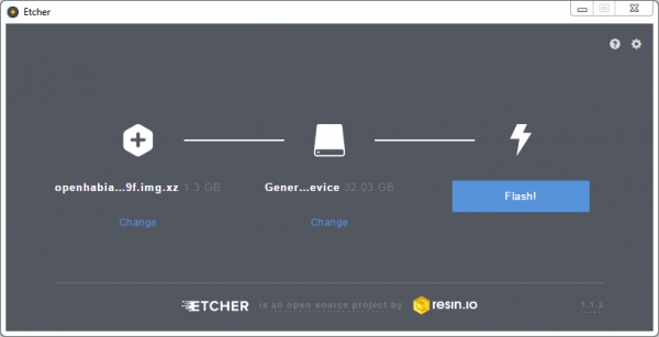 Etcher Flash Process